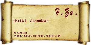 Heibl Zsombor névjegykártya